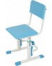 Стул POLINI Стул для школьника регулируемый Polini kids City / Polini kids Smart L, белый-синий (1кор)