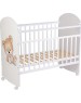 Кроватка ФЕЯ Кроватка детская Фея 701 Медвежонок, белый (1 кор.)
