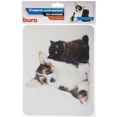 Коврик для мыши BURO BU-M40095 Мини рисунок/котенок и щенок 230x180x2мм