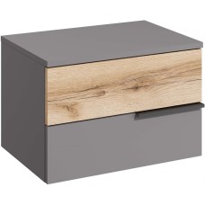 Модульная мебель МЕБЕЛЬ-КОМПЛЕКС ЙОРК Тумба прикроватная Серый шифер/Дуб Делано