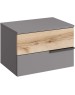 Модульная мебель МЕБЕЛЬ-КОМПЛЕКС ЙОРК Тумба прикроватная Серый шифер/Дуб Делано