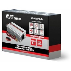 Автоинвертор AVS IN-1000W-24 24/220V (A07074S)