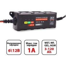 Зарядное устройство AVS BT-1S для автомобильного аккумулятора (1A, 20W) 6/12V