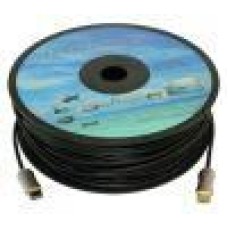 NONAME Кабель аудио-видео Fiber Optic HDMI (m)/HDMI (m) 25м. позолоч.конт. черный