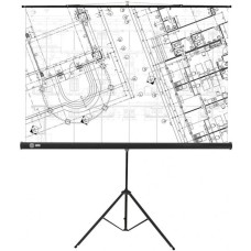 Экраны CACTUS Экран 127x127см Triscreen CS-PST-127X127 1:1 напольный рулонный черный