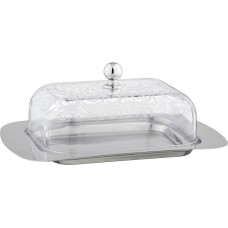 Масленка AGNESS МАСЛЕНКА С ПЛАСТИКОВОЙ КРЫШКОЙ 19*12*7 СМ (КОР=24ШТ.) 912-010