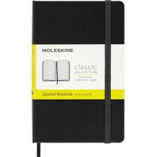 MOLESKINE Блокнот Classic, 192стр, в клеточку, твердая обложка, черный [mm712]