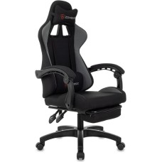 Кресло компьютерное игровое ZOMBIE Кресло игровое Shadow, ткань, до 120кг, черный/серый