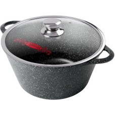 Кастрюля ГОРНИЦА Кастрюля а/пр литая 3,0л стекл/кр Гранит ТМ