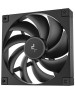 DEEPCOOL Вентилятор FD14 140мм, 4-pin, 1650об/мин, 25.6 дБ, ARGB, черный, Ret [r-fd14-bkapn1-g]