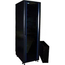 LANMASTER Шкаф серверный (TWT-CBB-22U-6X8-G1) напольный 22U 600x800мм пер.дв.стекл задн.дв.двуст. 2 бок.пан. 800кг черный IP20
