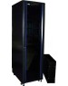 LANMASTER Шкаф серверный (TWT-CBB-22U-6X8-G1) напольный 22U 600x800мм пер.дв.стекл задн.дв.двуст. 2 бок.пан. 800кг черный IP20