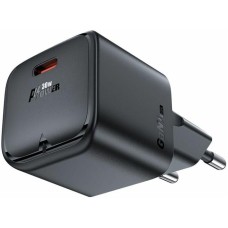 ACEFAST Сетевое зарядное устройство A77 mini PD30W GaN USB-C charger (EU). Цвет: черный
