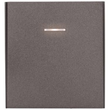 KRANZ Выключатель STRONG 1 кл проходной (переключатель) с подсветкой 10А с/у графит