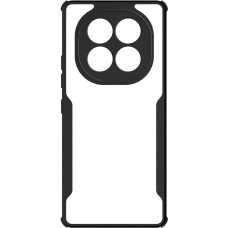 BORASCO Чехол (клип-кейс) Sky Case, для Xiaomi Redmi Note 14 Pro, черный/прозрачный [74857]