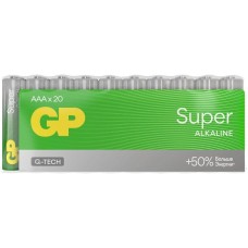 GP Батарея Super Alkaline 24AA21-2CRSWC20 AAA (20шт) спайка