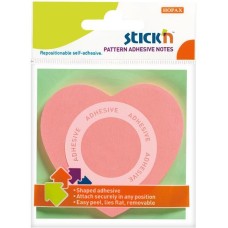 STICK`N Блок самоклеящийся бумажный 21545 70x70мм 50лист. 70г/м2 неон розовый вырубной клей по периметру 