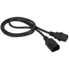 LANMASTER Шнур питания LAN-PP13/14-1.0-BK C13-С14 проводник.:3x0.75мм2 1м черный