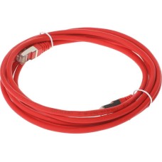LANMASTER Патч-корд LAN-PC45/S5E-3.0-RD FTP RJ-45 вил.-вилка RJ-45 кат.5E 3м красный LSZH (уп.:1шт)