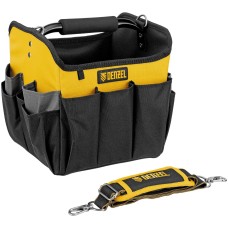 DENZEL Переноска для инструмента, 260х240х300 мм, 22 кармана, наплечный ремень 90294