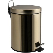 САНАКС - Ведро из нержавеющей стали, с педалью, круглое, 5 литров, цвет БРОНЗА. 105-B