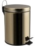 САНАКС - Ведро из нержавеющей стали, с педалью, круглое, 5 литров, цвет БРОНЗА. 105-B