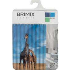 BRIMIX - Шторка в ванную комнату, фотопечать, ЖИРАФЫ 02-24