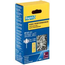 RAPID R:High-performance-rivet, 3.2 х 8 мм, 500 шт, алюминиевая высокопроизводительная заклепка (5001431)