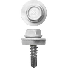 ЗУБР СКМ 9003, 19 х 5.5 мм, белый, 2500 шт (10,77 кг.), кровельный саморез, Профессионал (4-300310-55-019-9003)