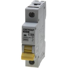 СВЕТОЗАР ВА-60, 1P, 32А, C, 6кА, автоматический выключатель (SV-49061-32-C)
