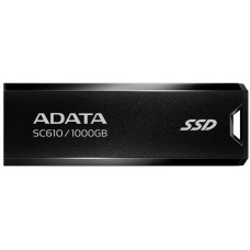 ADATA Твердотельный накопитель SSD SC610 1TB Black External USB 3.2 Gen2, 550/500 RTL