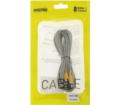 Кабель SMARTBUY (KA111) 1XRCA (M) - 1XRCA (M) 1.8 M в пакете (5)