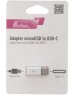 Адаптер OLMIO Переходник microUSB - TYPE-C белый (38770)