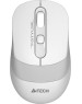 Мышь A4TECH FStyler FG10 белый/серый оптическая (2000dpi) беспроводная USB