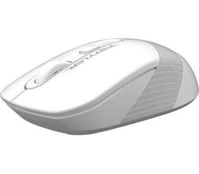 Мышь A4TECH FStyler FG10 белый/серый оптическая (2000dpi) беспроводная USB
