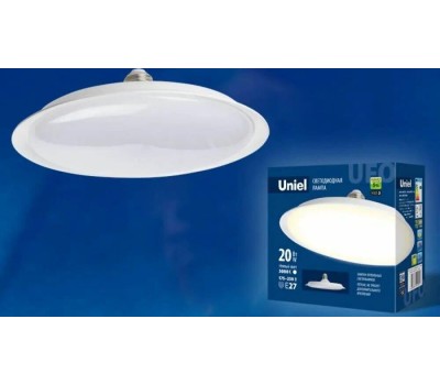 Лампа декоративная светодиодная UNIEL (UL-00004570) LED-U165-20W/3000K/E27/FR PLU01WH