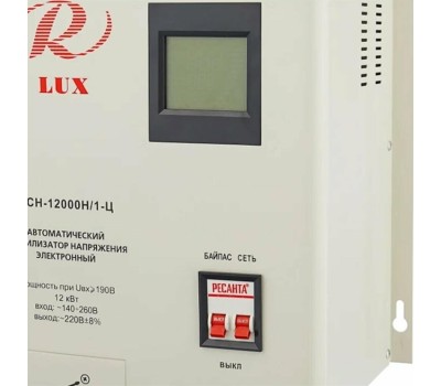 Стабилизатор напряжения РЕСАНТА АСН-12000Н/1-Ц LUX