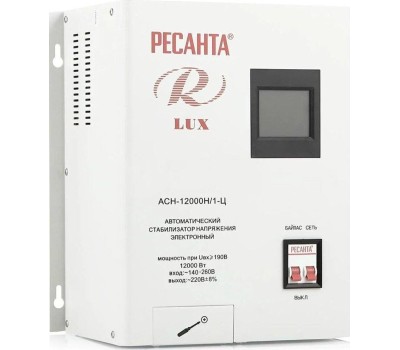 Стабилизатор напряжения РЕСАНТА АСН-12000Н/1-Ц LUX