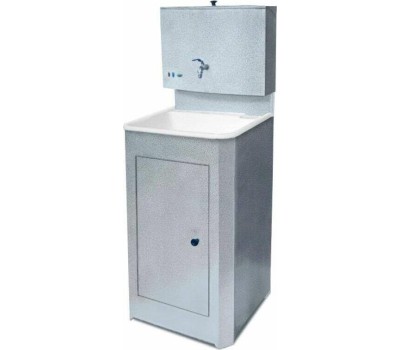 Умывальник АКВАТЕКС (бак антикорроз. без ЭВН+мойка пласт.) серебро