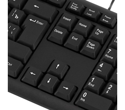 Клавиатура проводная ОКЛИК 180M черный USB