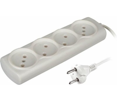 Удлинители электрические VOLSTEN (13913) SI 4 X1.5 (э/уд.модель Р16-009 (1,5 метра, 6А, 1300Вт, ШВВП))