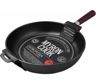 Сковорода MYRON COOK XG730N чугунная глуб 30см