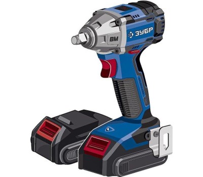 Бесщеточный гайковерт ЗУБР GB-250-22 20В, 2аккум., бесщеточный