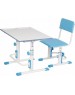 Стул POLINI Стул для школьника регулируемый Polini kids City / Polini kids Smart L, белый-синий (1кор)