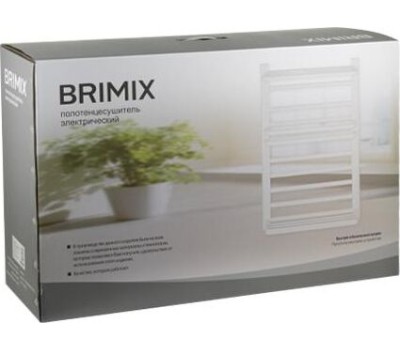 Полотенцесушитель электрический BRIMIX 08030B черный, лесенка, 800 х 500 х 90 мм, на 10 перекладин