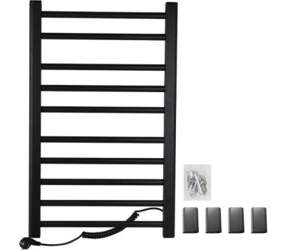 Полотенцесушитель электрический BRIMIX 08030B черный, лесенка, 800 х 500 х 90 мм, на 10 перекладин