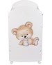 Кроватка ФЕЯ Кроватка детская Фея 701 Медвежонок, белый (1 кор.)