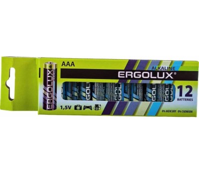батарейки ERGOLUX (15198) Alkaline BP12 LR03