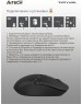 A4TECH Мышь Fstyler FG12 черный оптическая (1200dpi) беспроводная USB (3but)