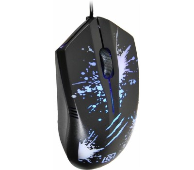 OKLICK Мышь Оклик 398G черный оптическая (2400dpi) USB для ноутбука (4but)